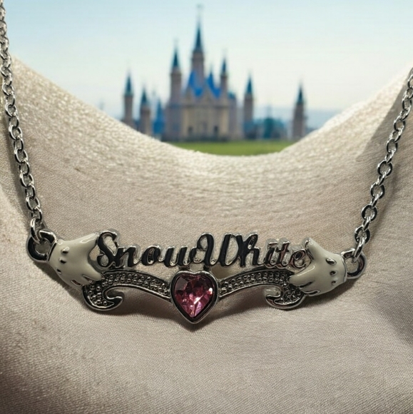 Disney Jewelry - Disney Snow White Pendant on Silver Tone 16" Chain Necklace